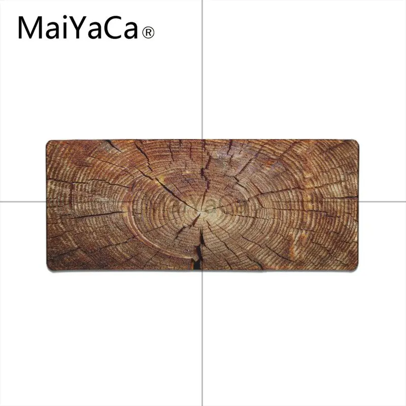Игровой коврик для мыши MaiYaCa ноутбука с коричневой текстурой под дерево