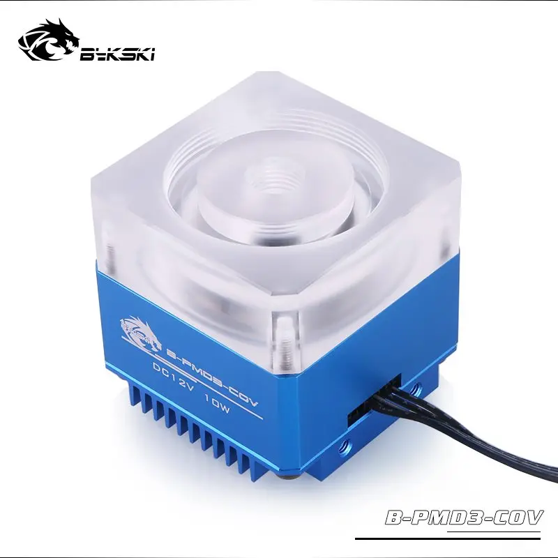 Bykski DDC насос DC12V 10 Вт максимальный поток Лифт 6 м 600л/ч радиатор размер 62*62*58 мм Поддержка комбо резервуар/5 В RBW 3PIN светильник