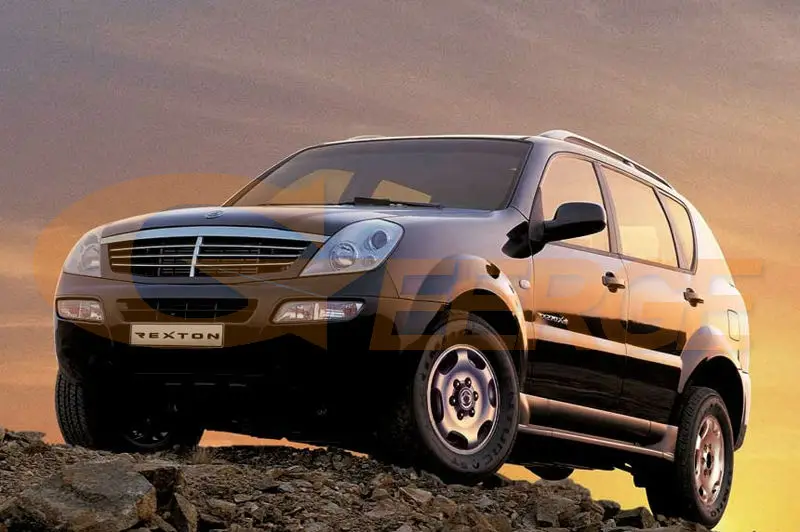 Для Ssangyong Rexton 2003 2004 2005 отличный RF Bluetooth контроллер многоцветный ультра яркий RGB светодиодный ангельские глазки Halo Ring kit
