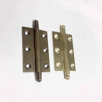 cotom 2pcs 2 2 5 crown brass hinges pointed pure copper hinges wine cabinet cupboard wardrobe copper hinges
