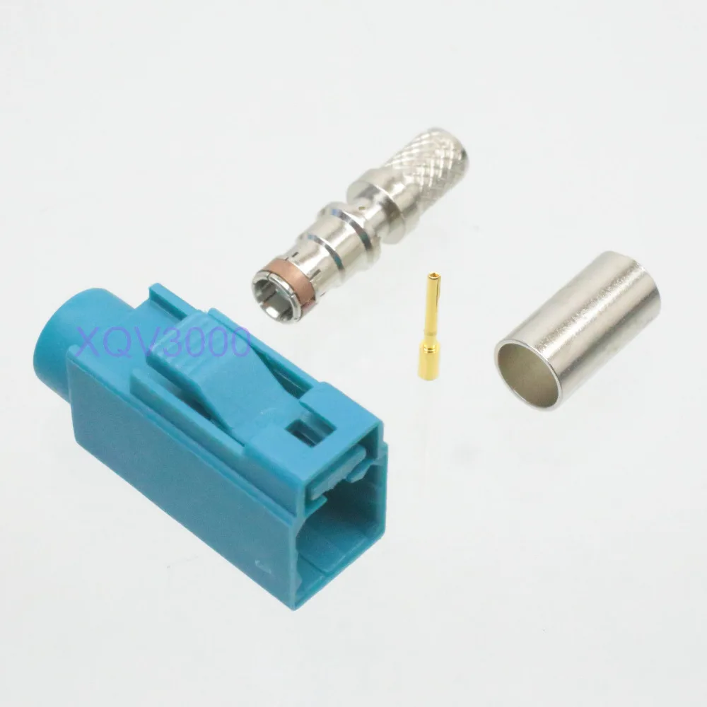 1pce разъем Fakra Z 5021 SMB Женский обжимной для RG58 LMR195 водяной Буле|pin crimp connectors|pin connectorpin |