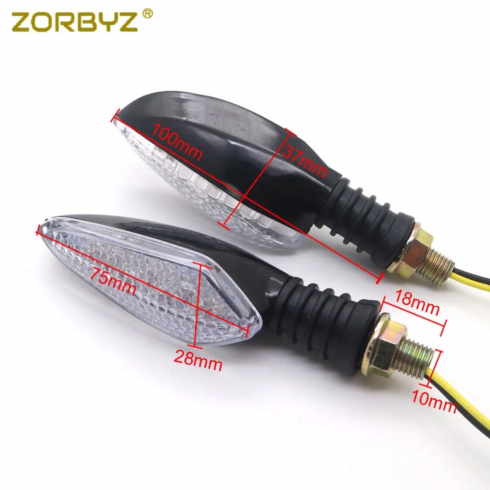 Зеленый светодиодный индикатор поворота ZORBYZ для мотоцикла Honda Yamaha Kawasaki KTM Sport Street