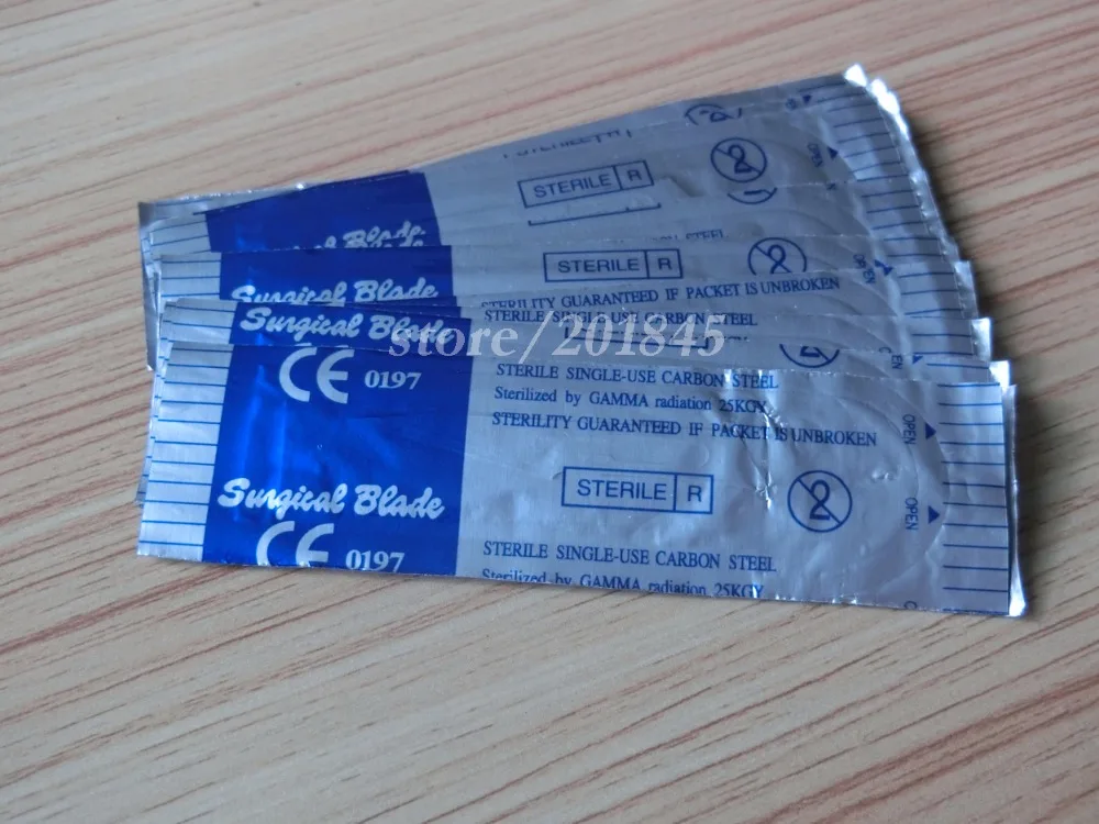 10 шт./компл. резчик углеродистой стали хирургические Ножи стерильные для