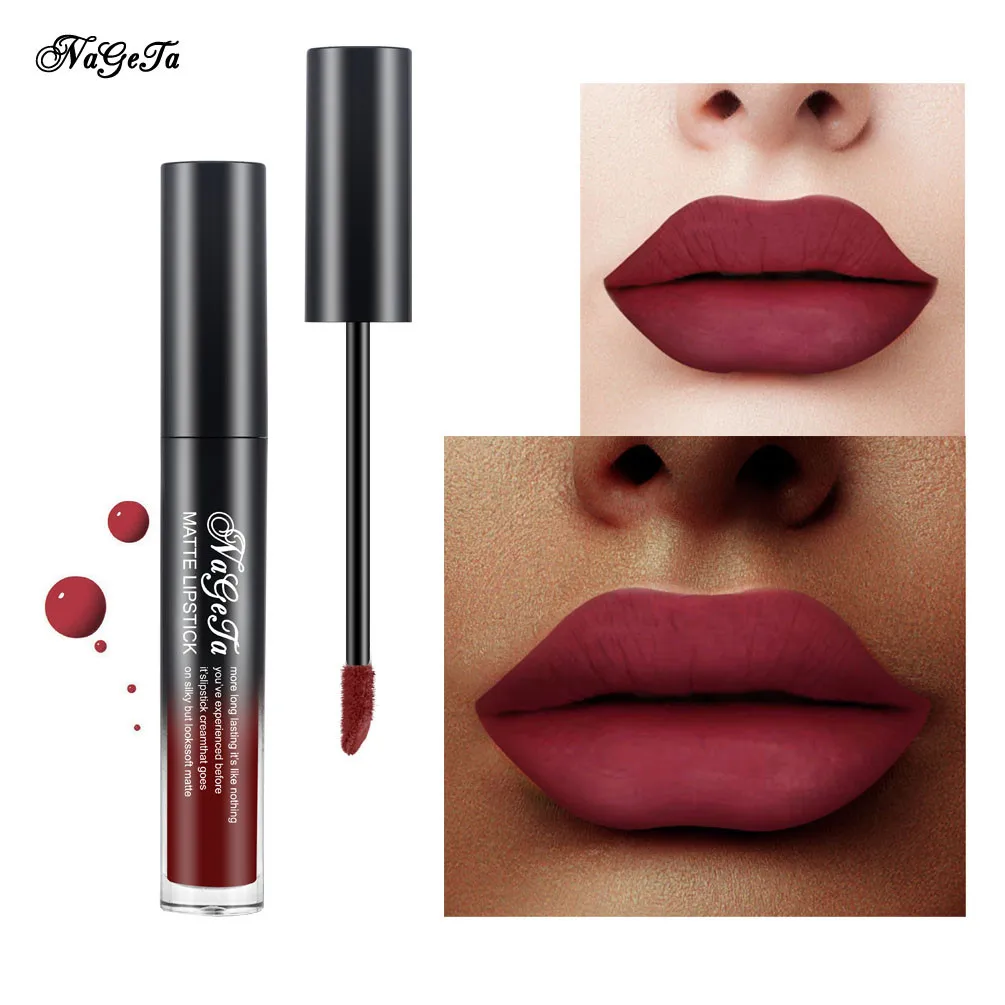 Новое нижнее белье для губ Matte Liquid губная помада Водонепроницаемая Gloss Makeup 10