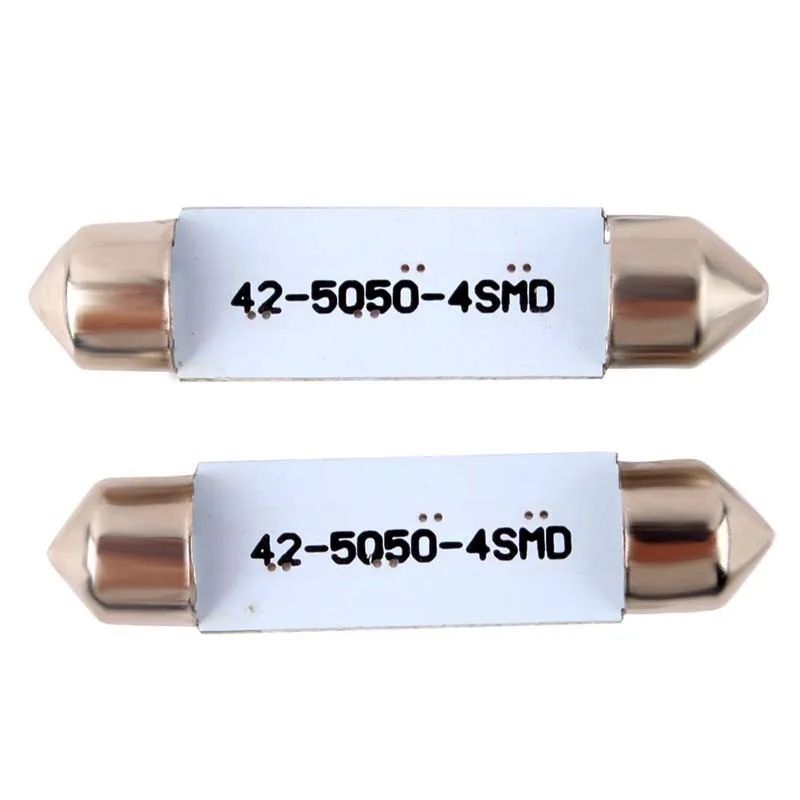 2x42 мм 4 SMD 5050 2 Вт низкое потребление Высокая мощность ультра долгий срок службы