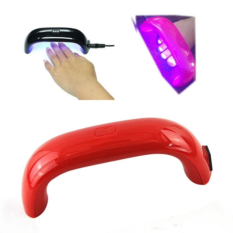 Светодиодная УФ-лампа Kaizm 9W Mini USB для сушки ногтей Радужная лампа гель-лака
