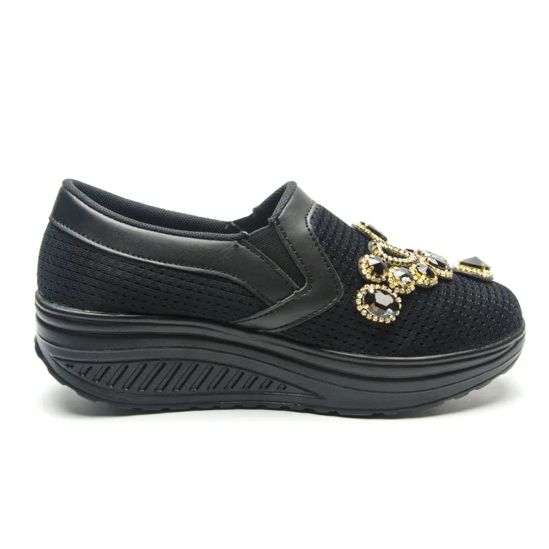 Fujin Autumn New Women Thick-soled Shoes Dropshipping Thick Bottom Sponge Single Cushion Shake Fashion Casual | Обувь