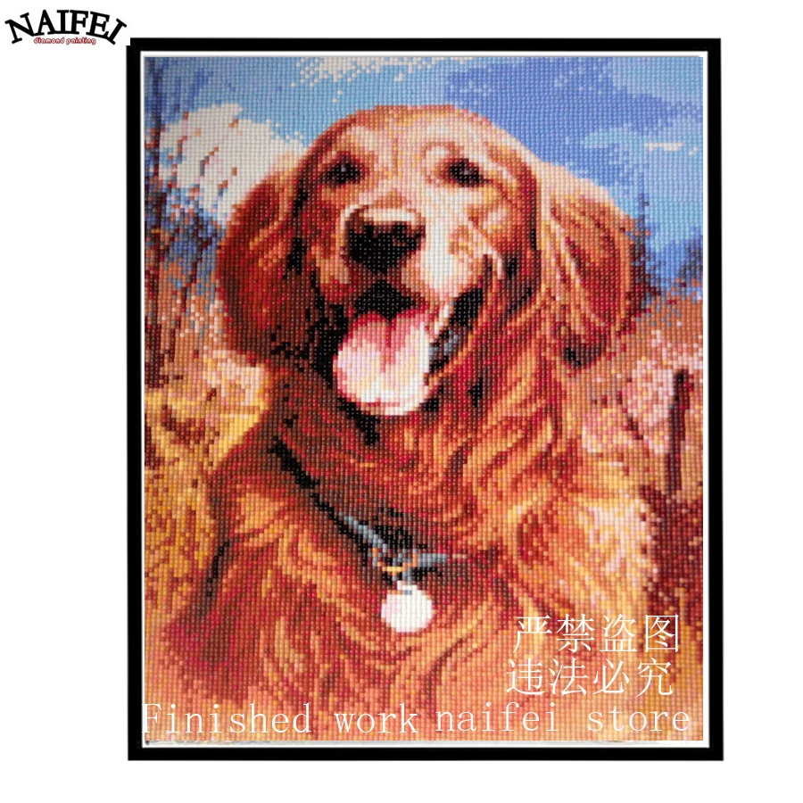 Алмазов картина собака на холсте Алмазная вышивка ручной работы лошадь для