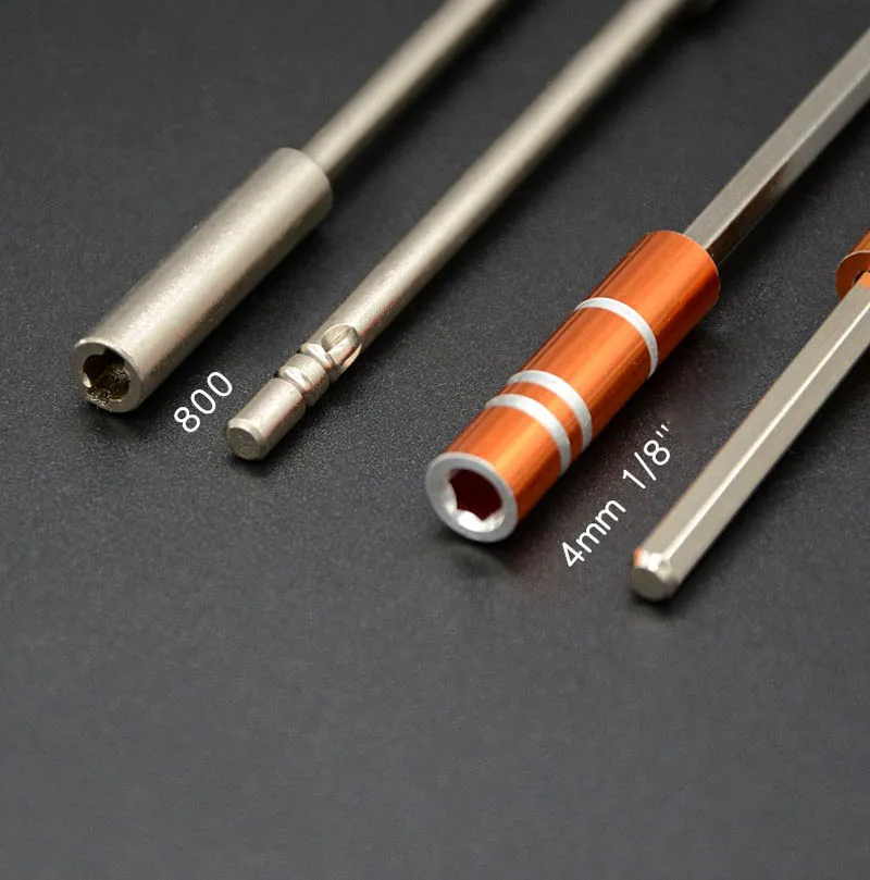 Электрическая отвертка с круглым хвостовиком 800 4 мм удлинитель бит + 1/8