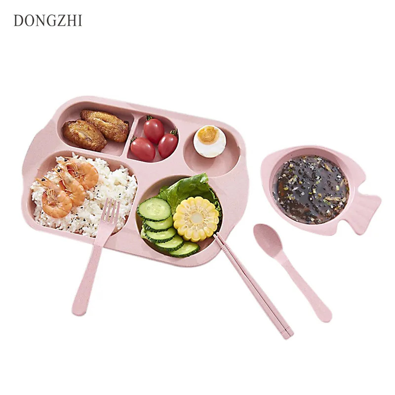 Еда Класс пшеницы Коробки для обедов детей многофункциональный Bento box