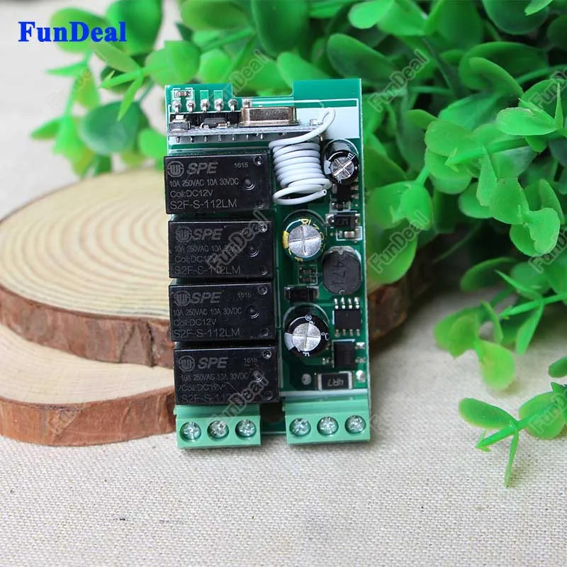 433Mhz Universal Wireless Remote Control Switch AC 85V ~ 250V 110V 220V 4CH Relay Receiver Module and RF 433 Mhz Controls | Электроника