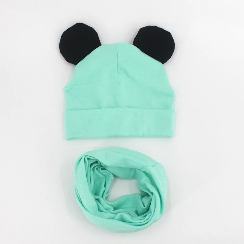 Baby Hat Cotton Ear Cap For Boys And Girls Winter Hat Scarf Set Children Boys Cap Scarf 2PCS