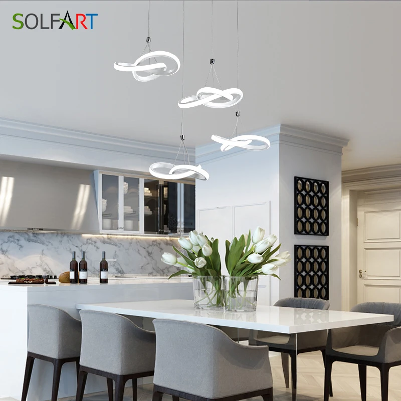 SOLFART LED Шнур подвесные светильники белые современные затемняющие Потолочные