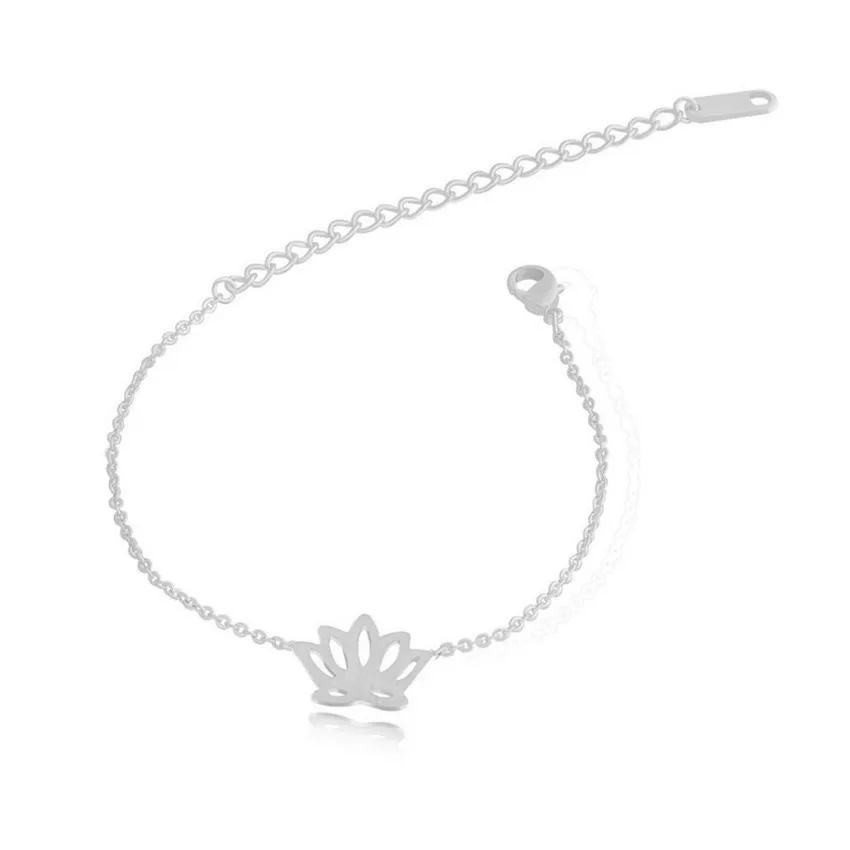 Дубай цветок лотоса ювелирный набор ожерелье кулон браслет для женщин Золотой