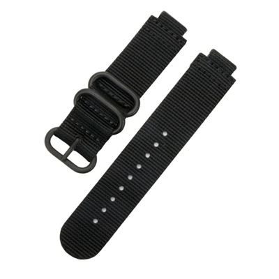black black buckle Холст нейлоновый ремешок для наручных часов Garmin forerunner 735XT/220/230/235/620/630 ремешок для наручных часов, нейлоновый ремешок для наручных часов Garmin forerunner ремешок Ремни - Цвет: black black buckle