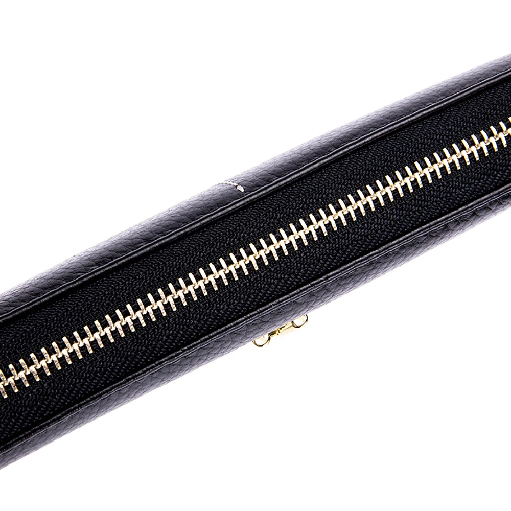 Женские кошельки из натуральной кожи Длинный дизайнерский кошелек на молнии