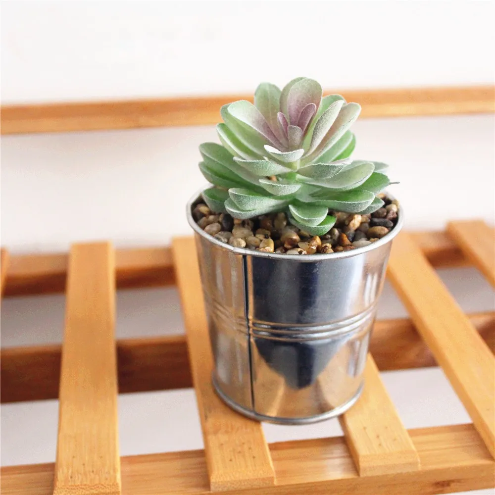 Жестяное ведро Искусственный Горшок для суккулентов ваза набор настольные
