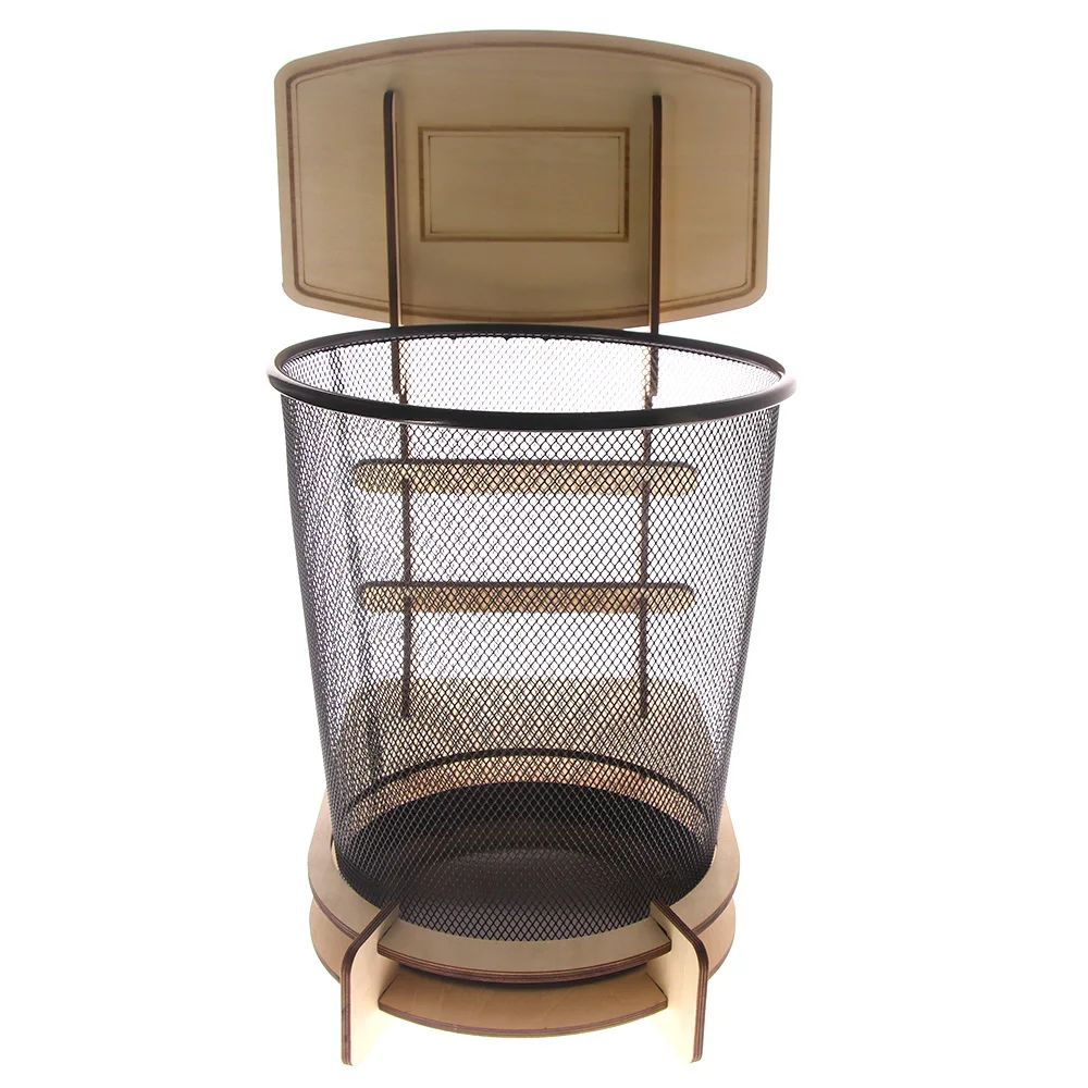 1Piece Creative Basketball Stand Wastebasket Basketball Rubbish Bin Wastebasketball Trash Baskets Office Ashcan