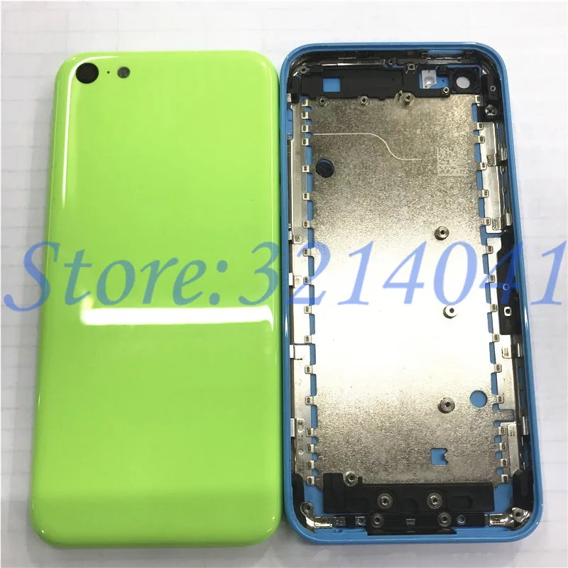 Для Apple iPhone 5C задняя крышка батареи задняя дверь Корпус чехол средняя шасси+ Sim лоток для iPhone 5C задний корпус