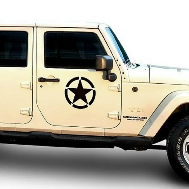 SLIVERYSEA пентаграмма топливный бак автомобильные наклейки виниловые для Jeep Wrangler #