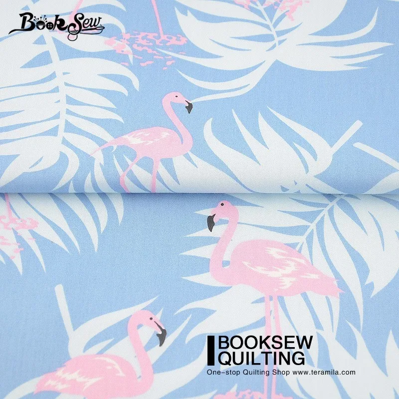 Booksew Cotton Twill Fabric Red-crowned Crane Design Blue Sewing Cloth For Quilting Patchwork Bedding Baby Pillow Cushion Telas | Дом и сад