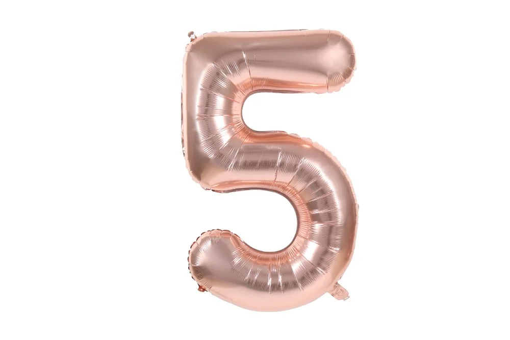20 дюймов розово-золотые шары из фольги в виде цифр Baby Shower Большие Гелиевые Шары с