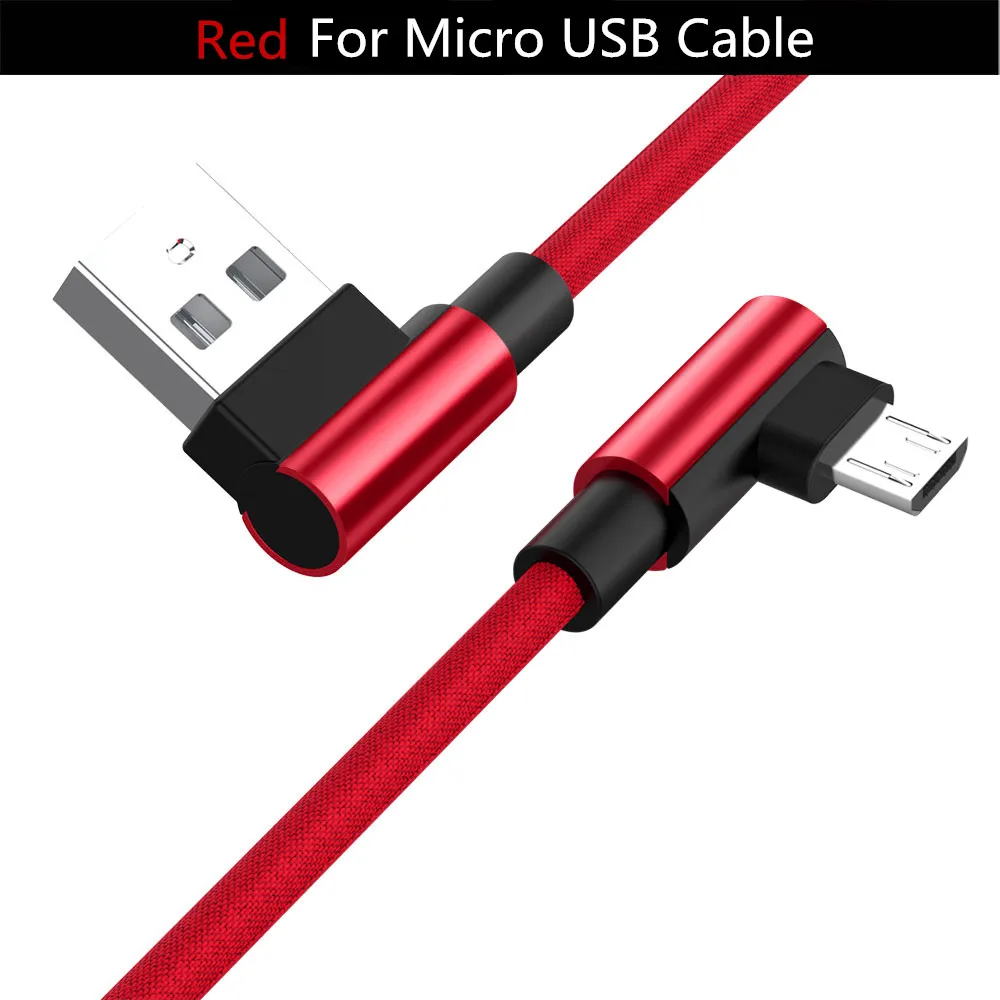 micro usb Usb type C Micro USB 90 градусов быстрая зарядка usb c кабель L type-c 3,1 шнур для передачи данных зарядное устройство usb-c для samsung S8 S9 Note 8 Xiaomi - Цвет: micro usb