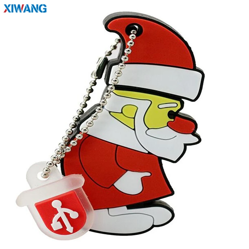 XIWANG USB флеш-накопитель 128 ГБ, флеш-накопитель, мультяшный снеговик, Рождественская елка, подарки, 64 ГБ, 32 ГБ, 16 ГБ, 8 ГБ, 4 Гб, олень, Санта-Клаус, ручка-накопитель