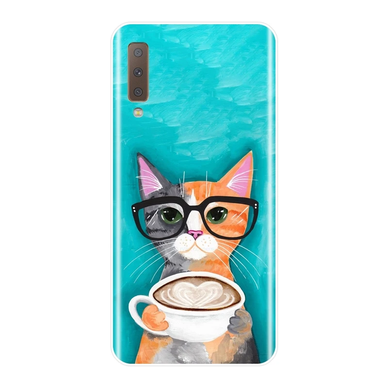 Мягкая задняя крышка для Samsung Galaxy A3 A5 A7 2016 2017 Розовый силиконовый чехол телефона с