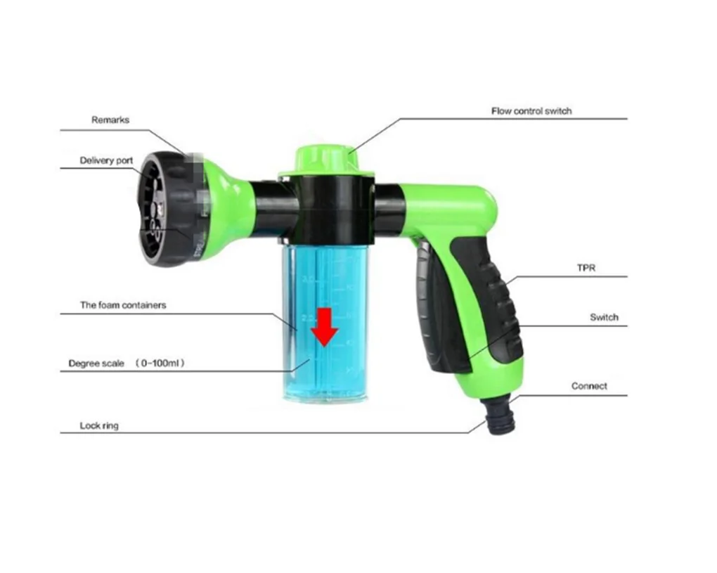 Многофункциональный водяной пенораспылитель для автомобилей и мотоциклов Мойка