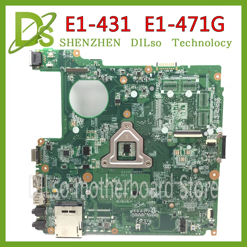 KEFU E1-471G DAZQSAMB6E1 материнская плата для ноутбука ACER Aspire E1-431 E1-471 V3-471 Материнская плата ноутбука HM77 Тесты материнская плата