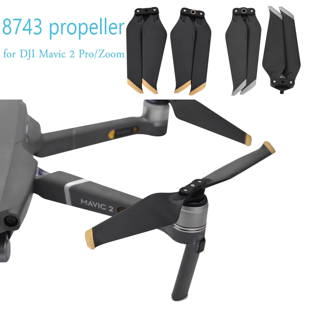 2 шт. 8743 CW+ CCW DJI Mavic 2 Pro Zoom 8743 пропеллер 8743 малошумные пропеллеры быстросъемные Лопасть Винта дрона пропеллеры аксессуары