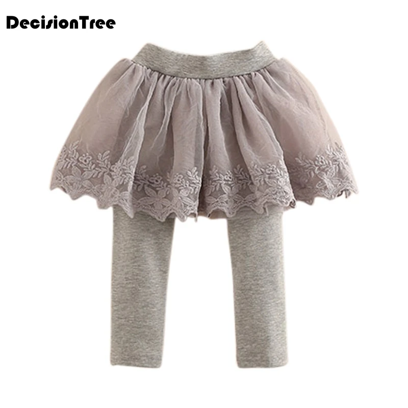 

2019 new skirt pants leggings for baby girls solid princess skirt leggings high waist all match children trousers