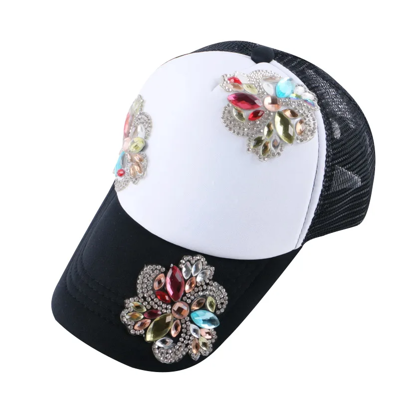 Новый дизайн красивая Цветочная летняя детская бейсболка женская 54 см размер