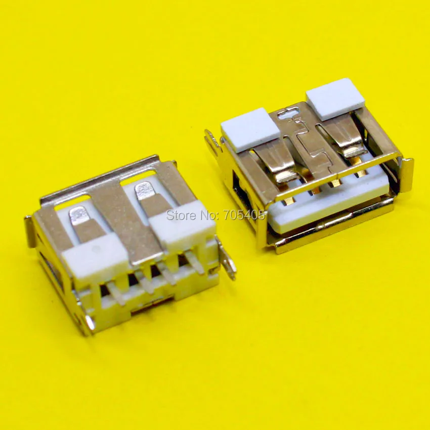 1x короткий корпус USB2.0 AF 180 градусов прямые ножки вертикальный DIP A Тип USB разъем 1 см
