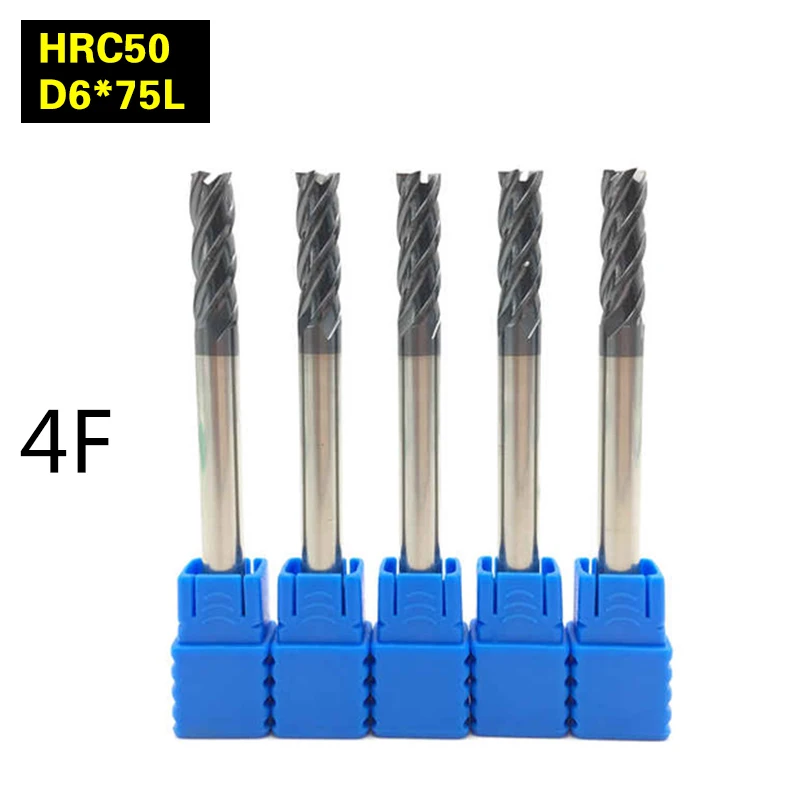 Фото 5 шт. 4F D6 * 75L HRC50 твердосплавный токарный инструмент для нарезки пониженной конец 5 шт. 4F D6 * 75L HRC50 твердосплавный токарный инструмент для нарезки пониженной конец