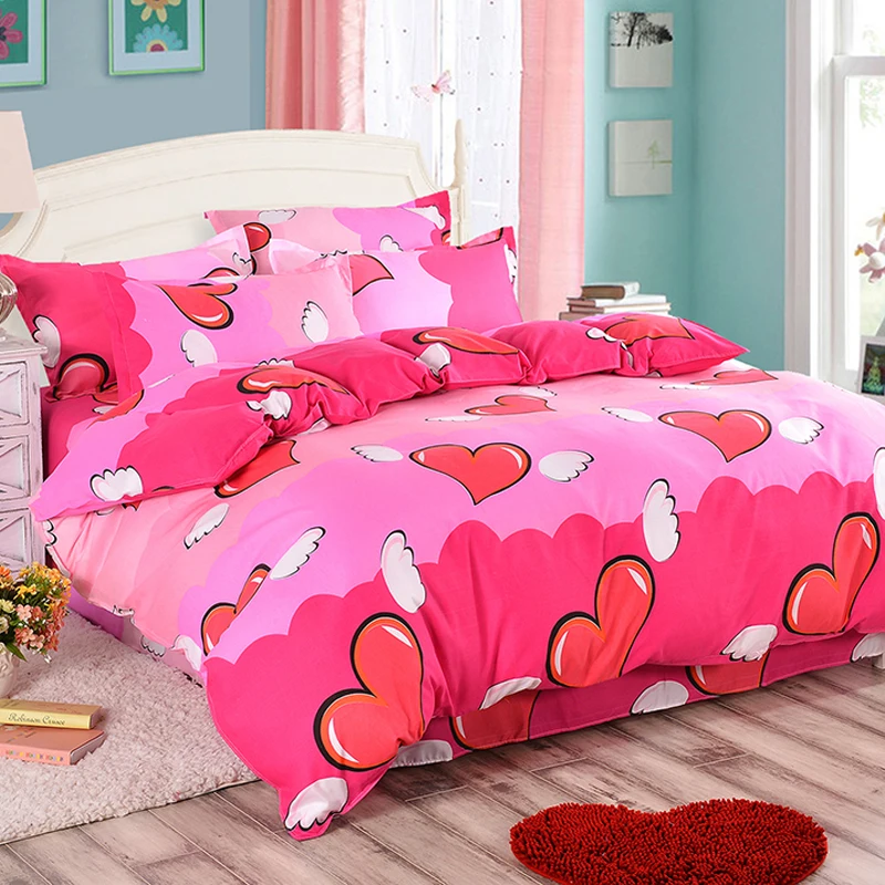 Постельное белье из полиэстера Комплект постельного белья 4 предметов