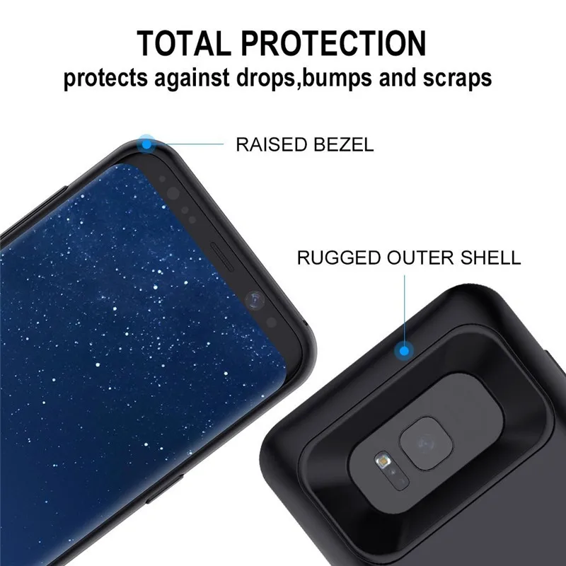 Чехлы для зарядного устройства Samsung galaxy S8 Plus Ультратонкий чехол зарядки внешнего