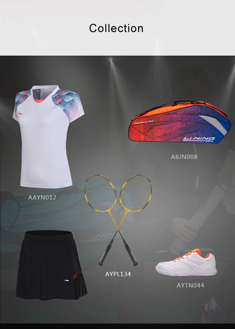 Клиренс) Li-Ning Женская юбка для бадминтона шорты для сухой сборной спонсора Обычная посадка подкладка спортивные юбки ASKN028 WQB1028