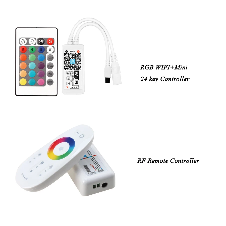Светодиодный контроллер 44 клавиши 24 клавиши светодиодный IR RF RGB светодиодные лампы контроллера RF пульт дистанционного управления 12 В постоянного тока для RGB 3528 5050 Светодиодная лента