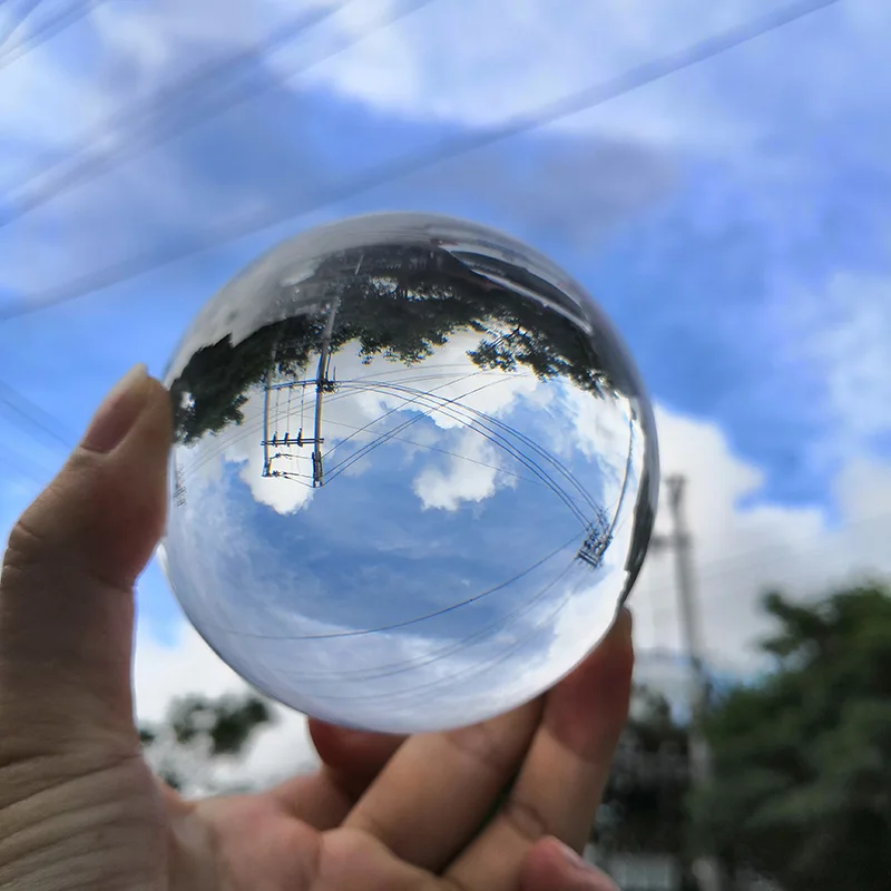 Прозрачные линзы шар фотография Опора хрустальный 80 мм K9 хрустальное стекло