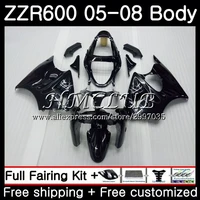 bodywork for kawasaki ninja zx 600cc zzr600 2005 2006 2007 2008 59hc 3 zx600cc silver flames zzr 600 zzr 600 05 06 07 08 fairing
