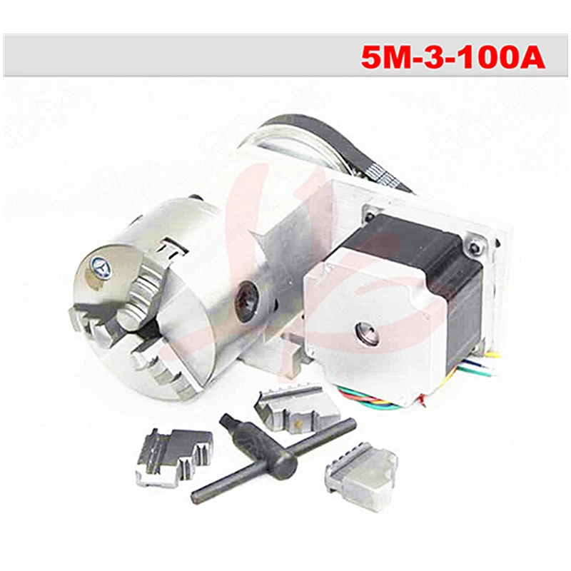 

3 Jaw 100mm chuck CNC router 4th Axis dividing head Rotary axis