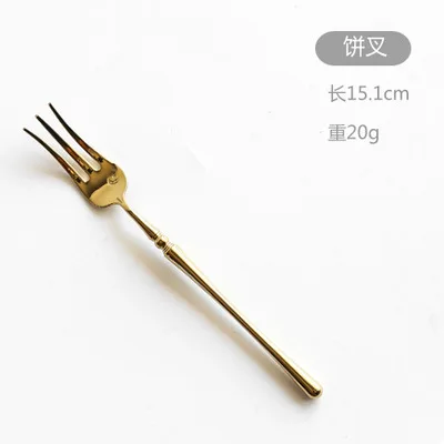 1pcs as photo 18/10 Золотой набор столовых приборов из нержавеющей стали, зеркальная полировка, столовая посуда, столовый нож, вилка, продукты, инструменты, кухонные аксессуары - Цвет: 1pcs as photo