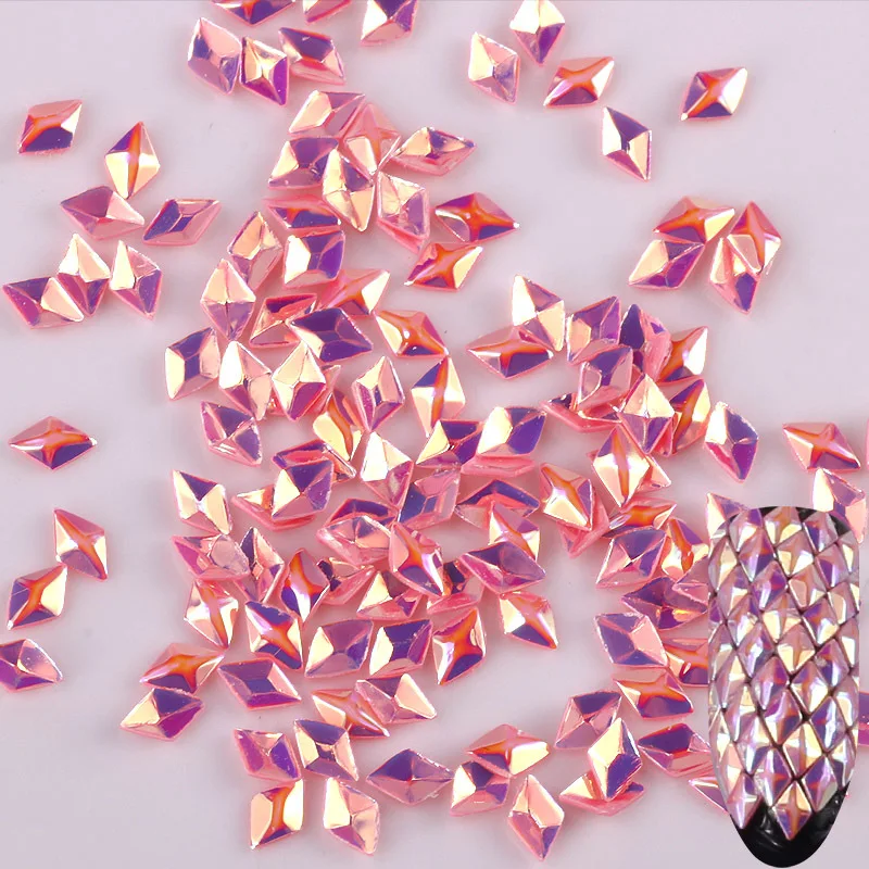 12 Colors/set Mixed Size Nail Glitter Chameleon AB Color Colorful Round Rhombus Sequins Manicure 3D Art Decoration | Красота и