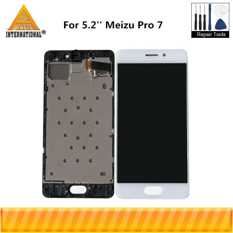 

Original Axisinternational 5.2'' For Meizu Pro 7 Pro7 M792H M792Q AMOLED LCD Display Screen+Touch Panel Digitizer With Frame