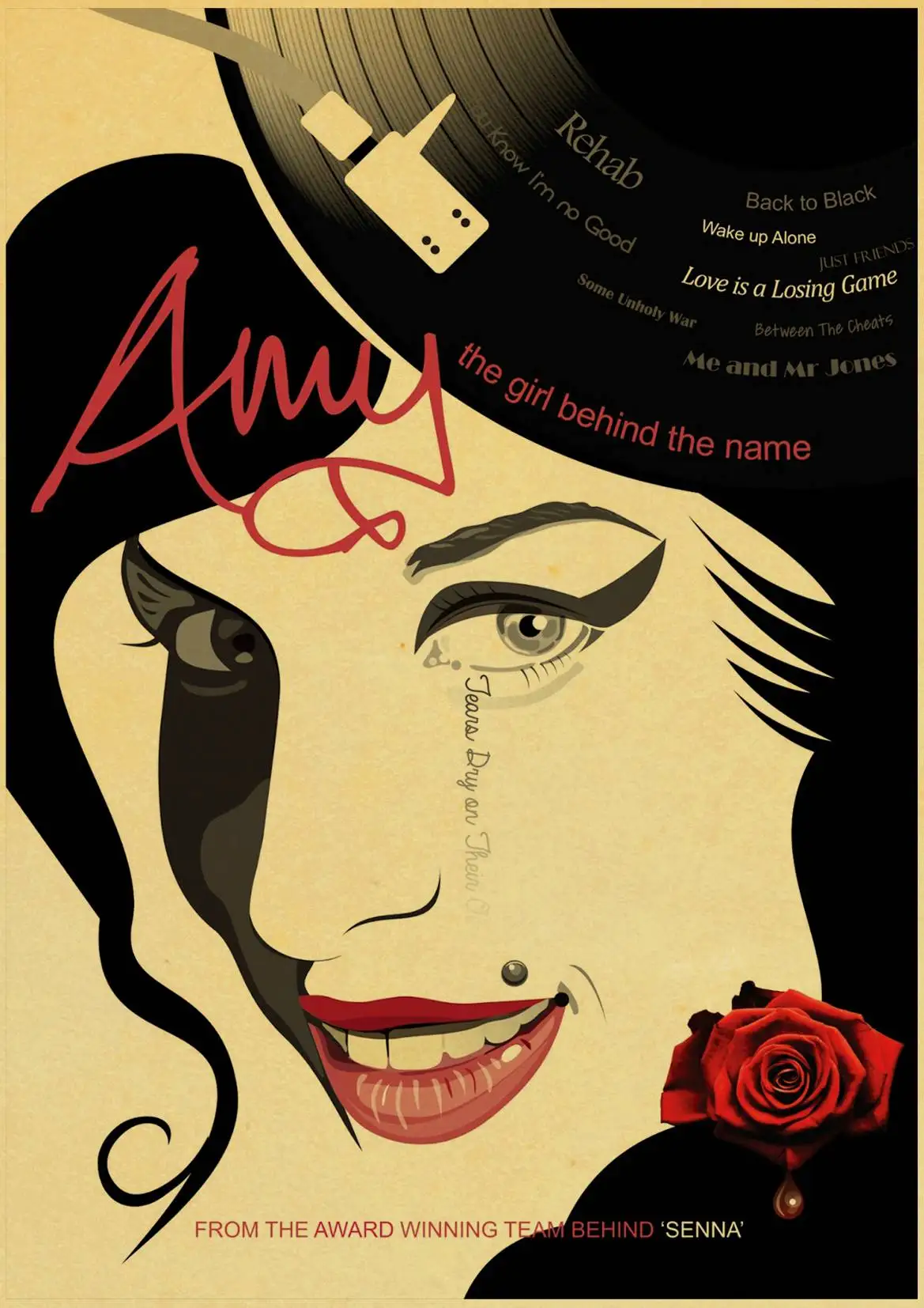 D113 Amy Winehouse винтажные плакаты печать настенная живопись высокого качества декор плакат настенная живопись украшение дома - Цвет: D113