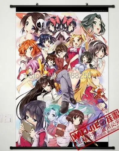 Аниме мир бог знает только домашний декор плакат прокрутка стены|wall scroll|anime wall