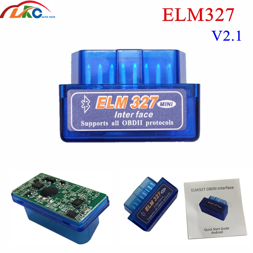 10 шт./лот мини ELM-327 V2.1 интерфейс Bluetooth сканер Авто OBDII диагностический инструмент