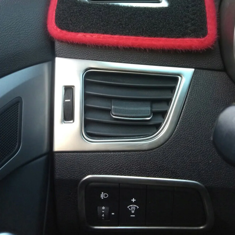 STAINLESS STEEL AIR VENT OUTLET BEZEL COVER MOLDING GARNISH FOR HYUNDAI ELANTRA I35 AVANTE 2011-2015 ACCESSORIES CAR STYLING | Автомобили